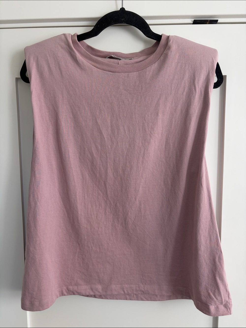 ALLSAINTS Coni Tank with Shoulder Pads - Mauve - Large - Picture 4 of 8
